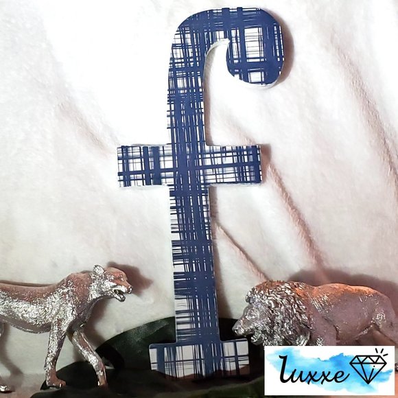 Other - Plaid Wooden Letter